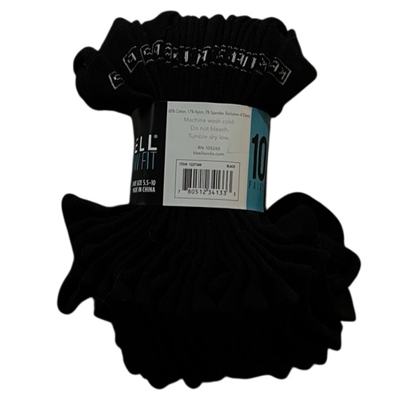 K. Bell Ladies - No Show Sock - 10 Pair Pack - Picture 3 of 4